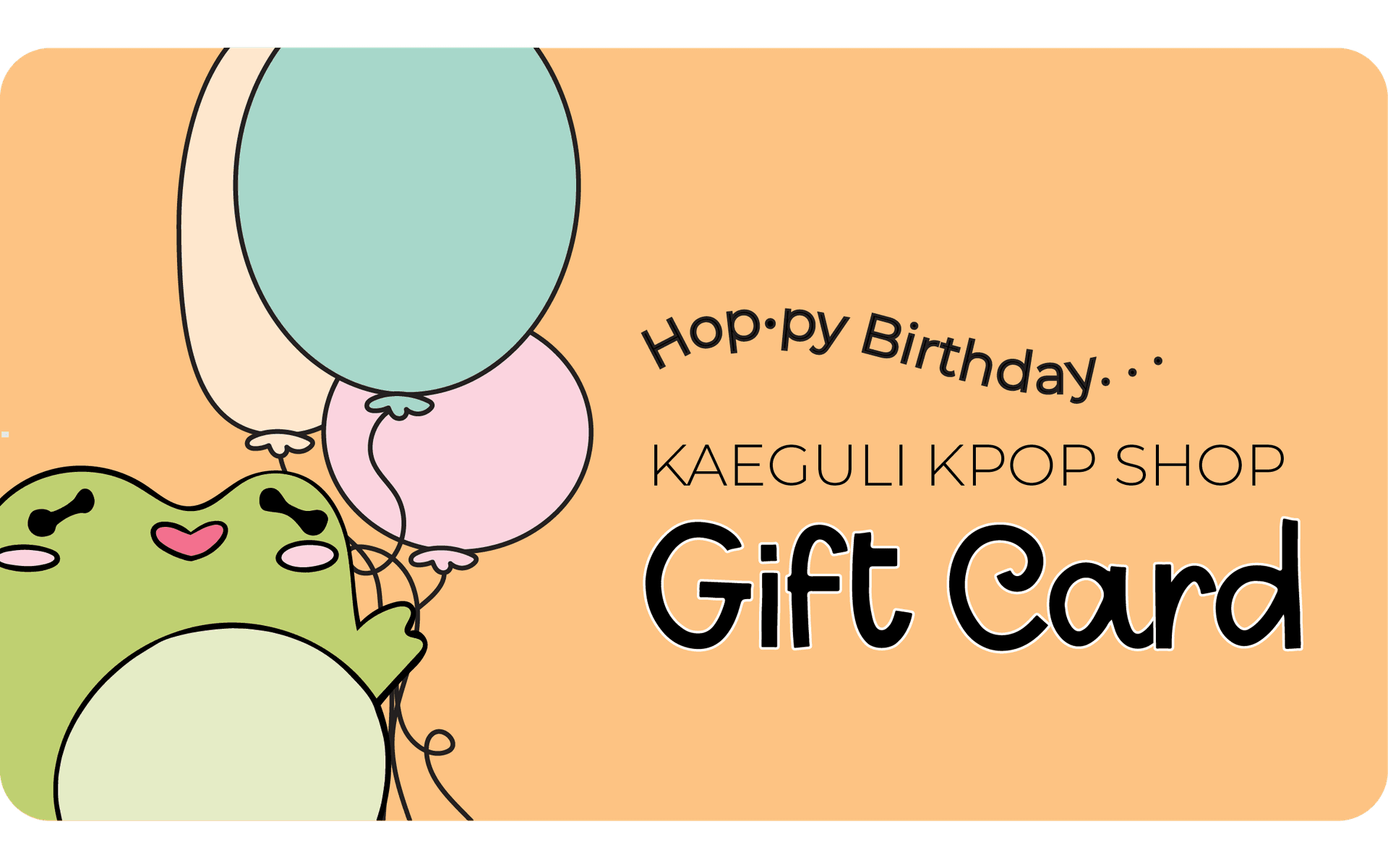 Hoppy Birthday Kaeguli gift card
