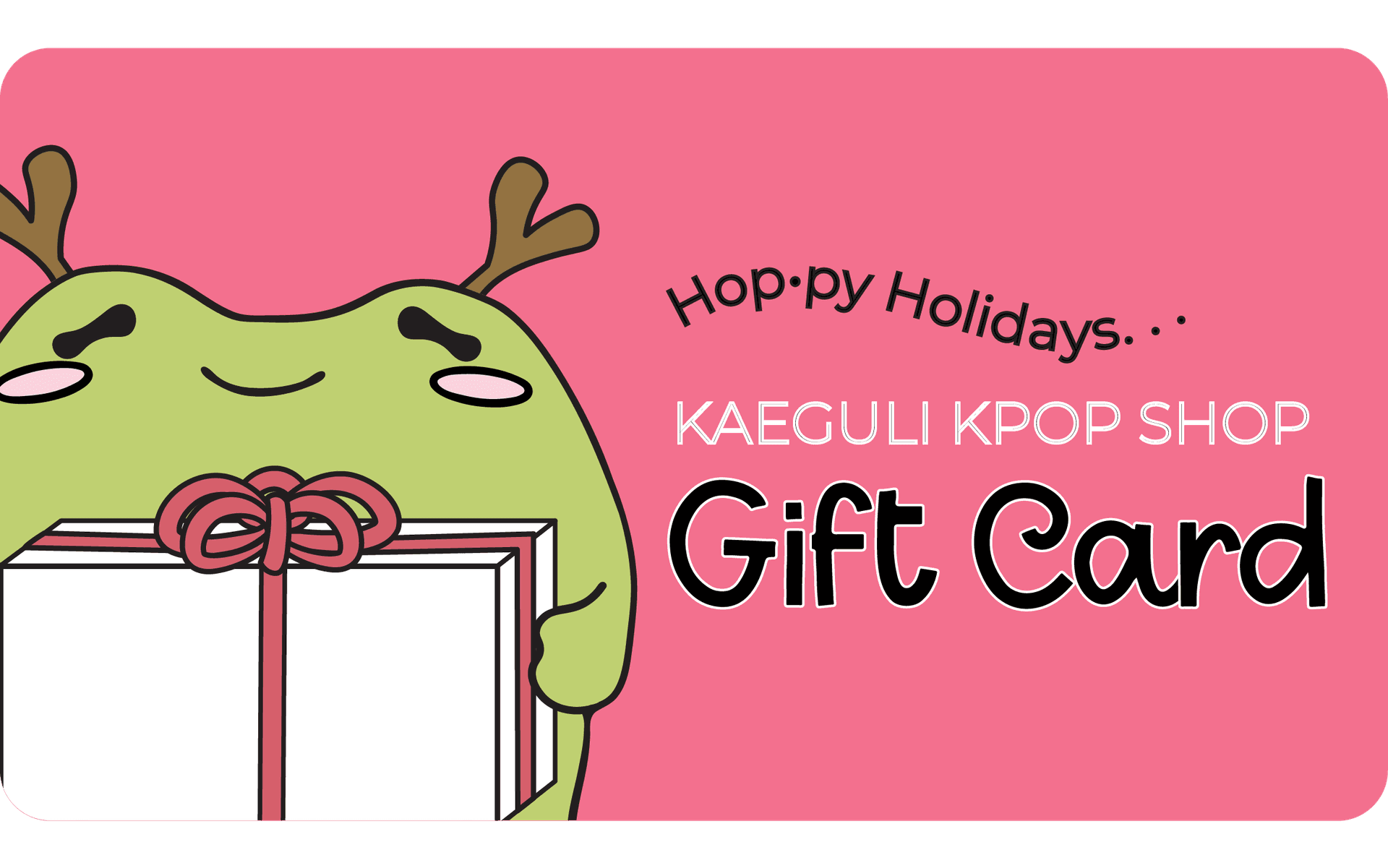 Hoppy Holidays Kaeguli gift card