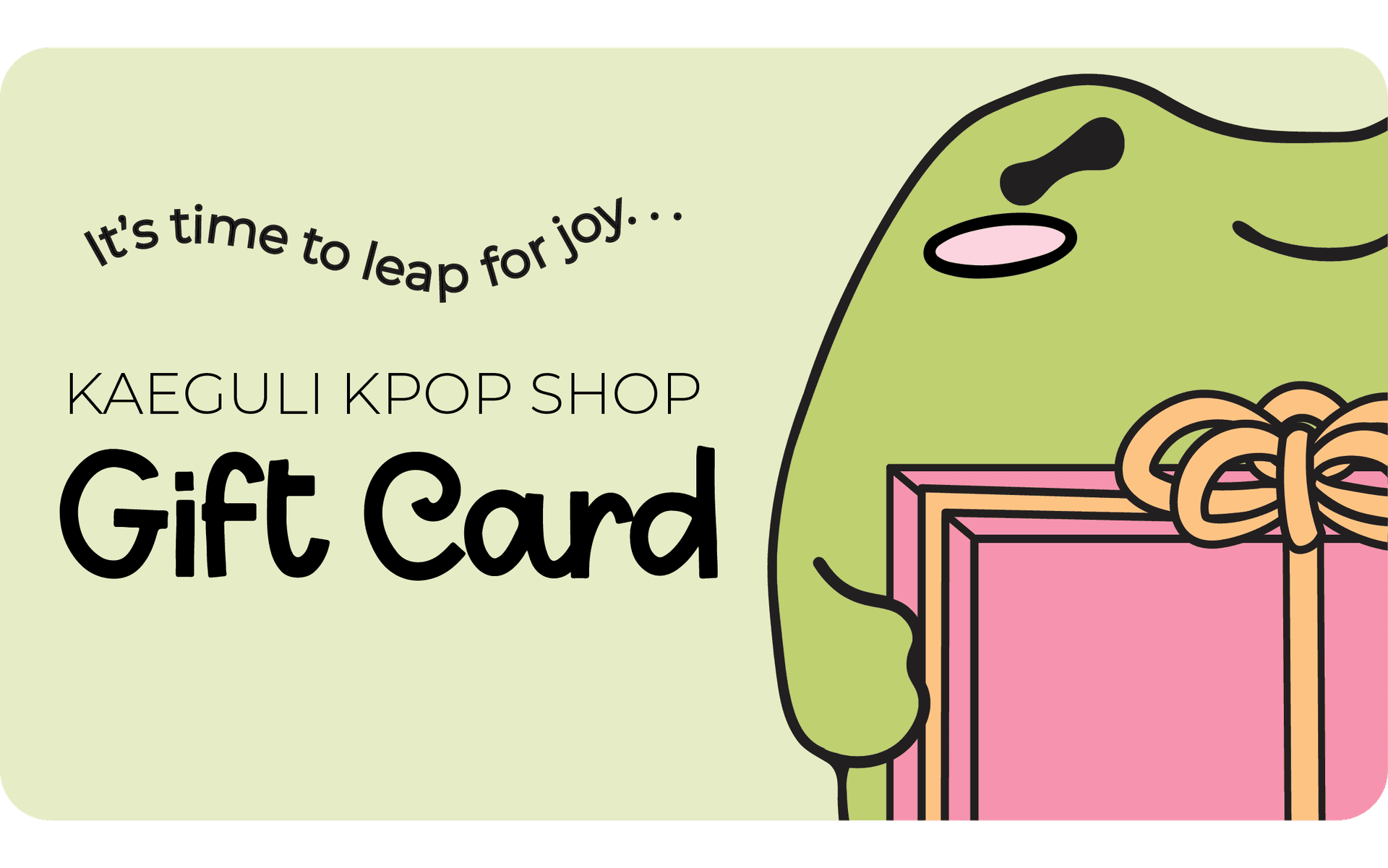 Leap for Joy Kaeguli gift card